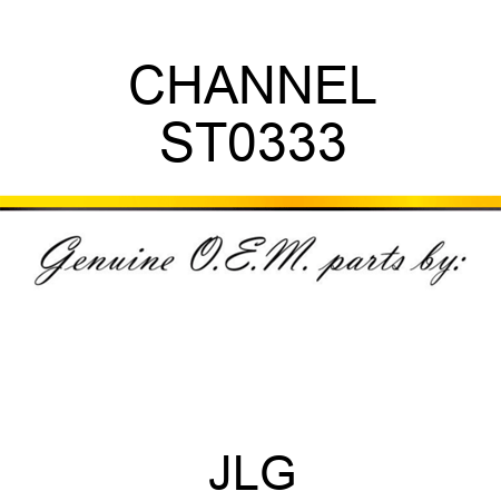 CHANNEL ST0333