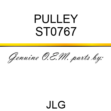 PULLEY ST0767
