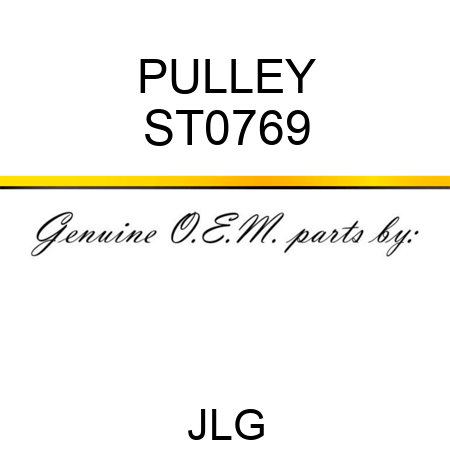PULLEY ST0769