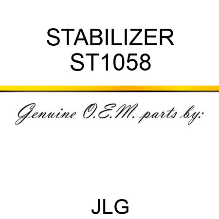 STABILIZER ST1058