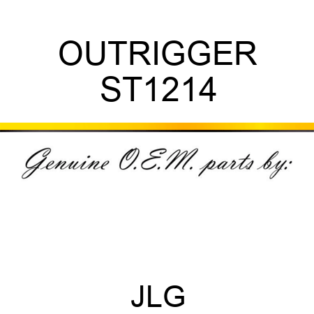OUTRIGGER ST1214