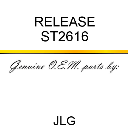 RELEASE ST2616