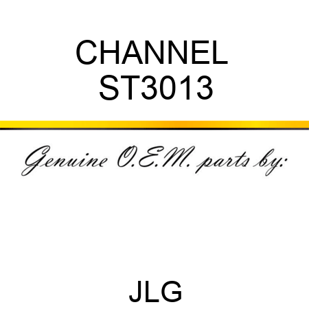 CHANNEL  ST3013