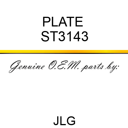PLATE  ST3143