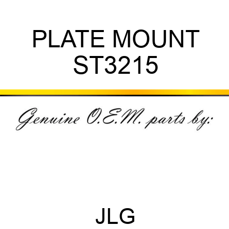 PLATE MOUNT ST3215