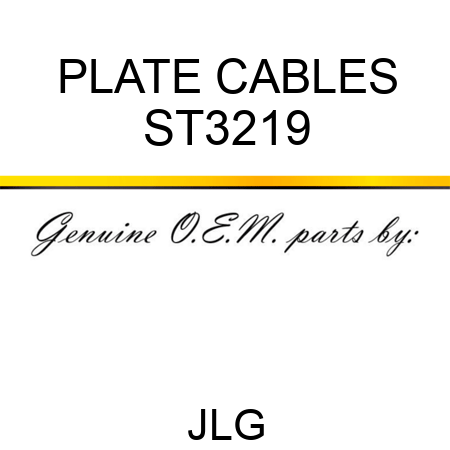 PLATE CABLES ST3219
