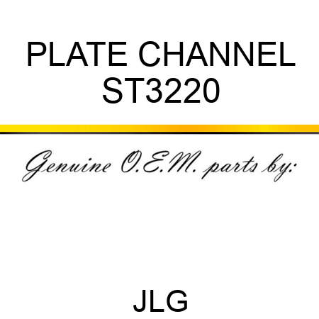 PLATE CHANNEL ST3220