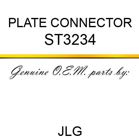PLATE CONNECTOR ST3234