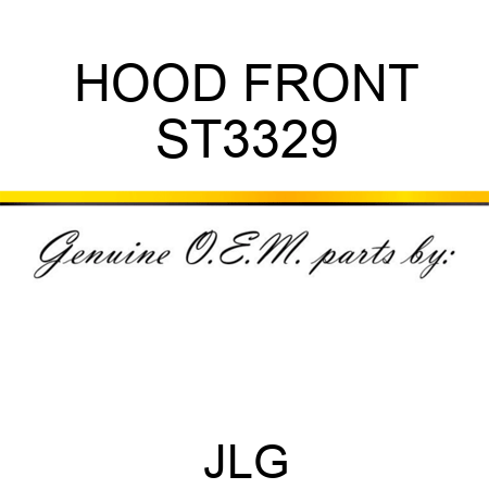 HOOD FRONT ST3329