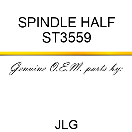 SPINDLE HALF ST3559