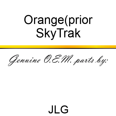Orange(prior SkyTrak