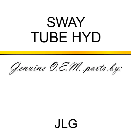SWAY TUBE HYD