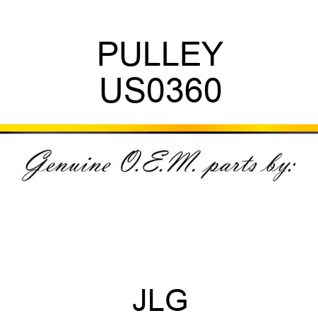 PULLEY US0360