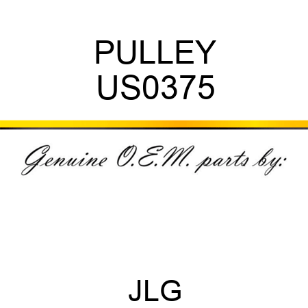 PULLEY US0375