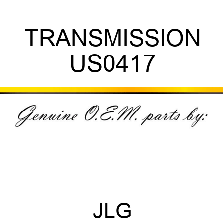 TRANSMISSION US0417