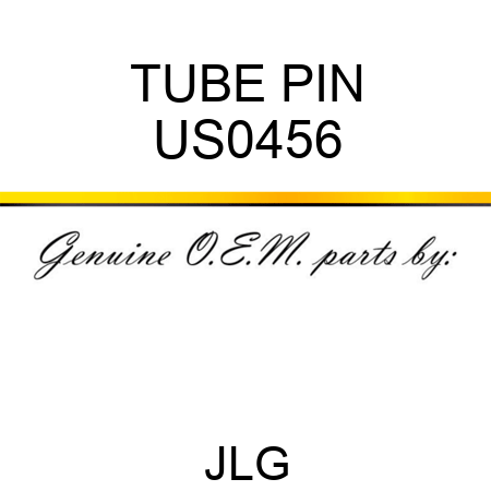 TUBE PIN US0456
