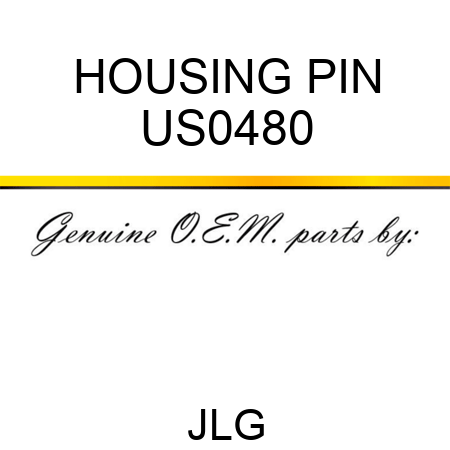 HOUSING PIN US0480