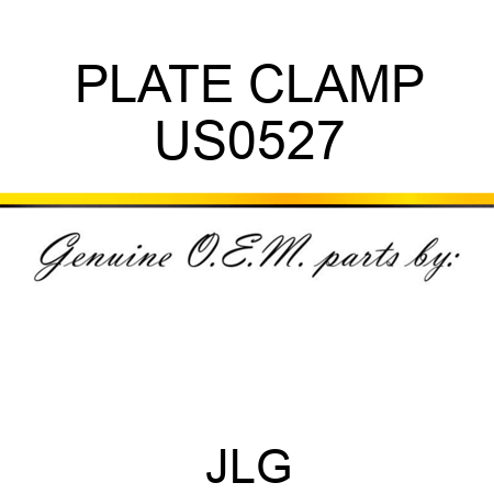 PLATE CLAMP US0527