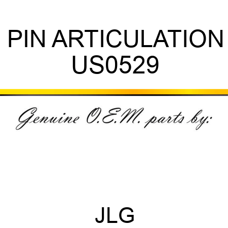 PIN ARTICULATION US0529