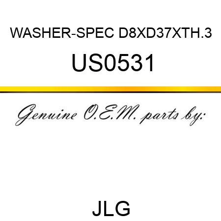 WASHER-SPEC D8XD37XTH.3 US0531