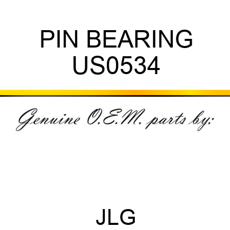 PIN BEARING US0534