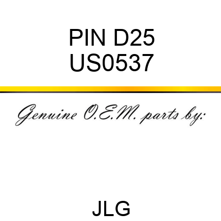 PIN D25 US0537