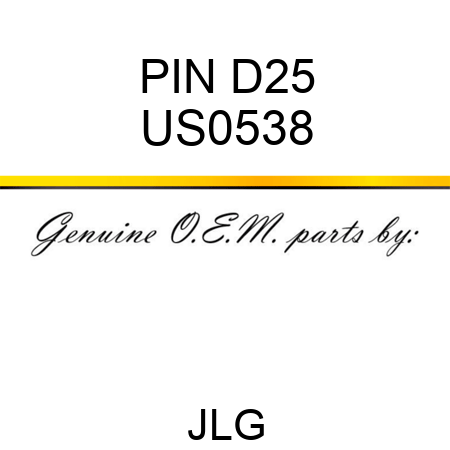 PIN D25 US0538