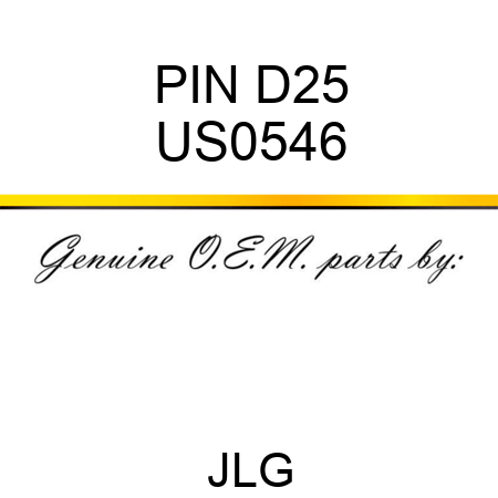 PIN D25 US0546