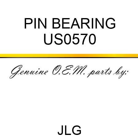 PIN BEARING US0570