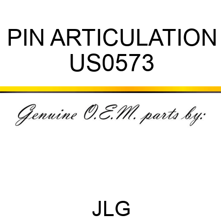 PIN ARTICULATION US0573