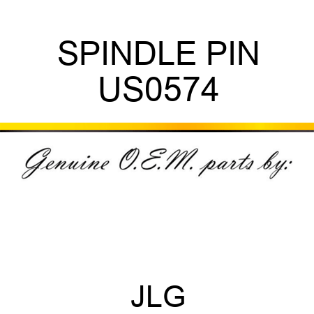 SPINDLE PIN US0574