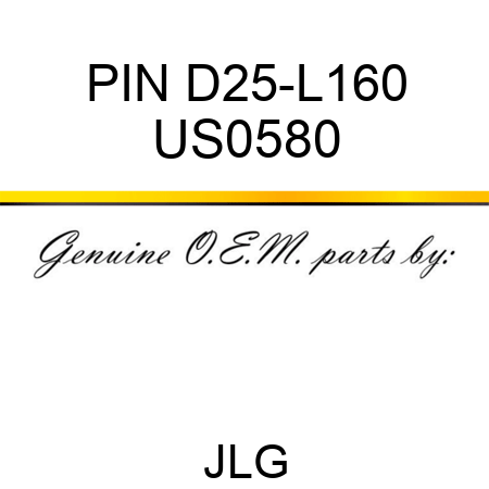 PIN D25-L160 US0580