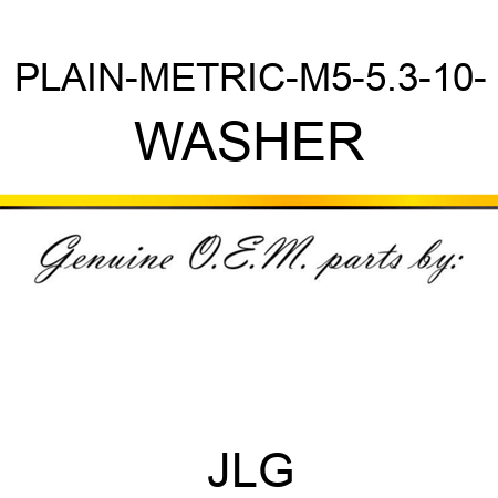 PLAIN-METRIC-M5-5.3-10- WASHER