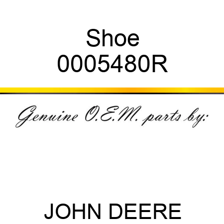 Shoe 0005480R