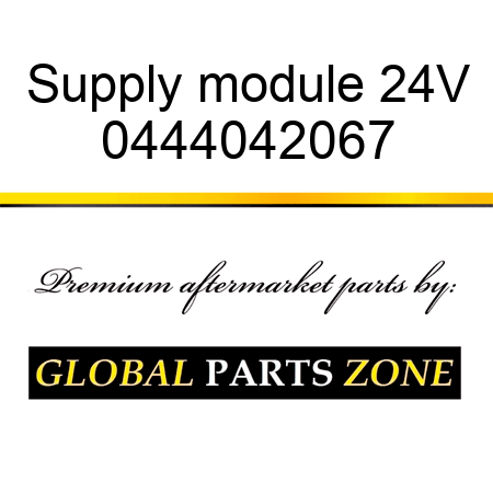 Supply module 24V 0444042067
