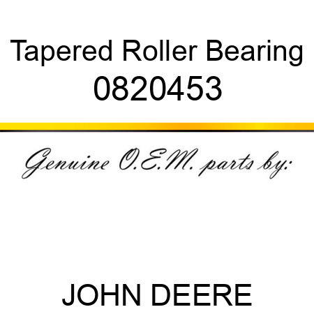 Tapered Roller Bearing 0820453