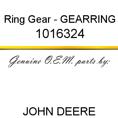 Ring Gear - GEAR,RING 1016324