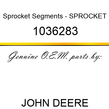 Sprocket Segments - SPROCKET 1036283