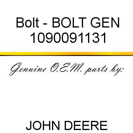 Bolt - BOLT, GEN 1090091131