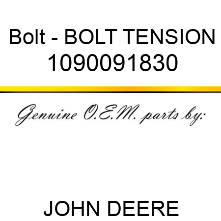 Bolt - BOLT, TENSION 1090091830