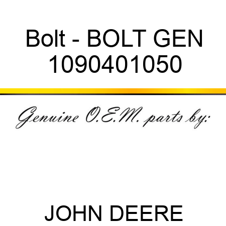 Bolt - BOLT, GEN 1090401050