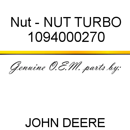 Nut - NUT, TURBO 1094000270