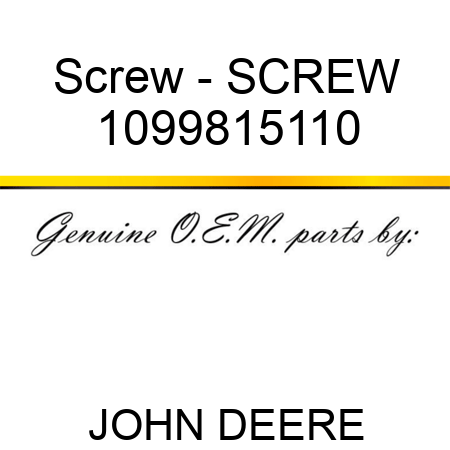 Screw - SCREW 1099815110