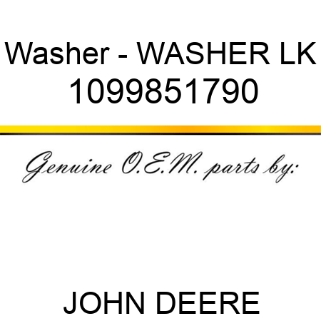Washer - WASHER, LK 1099851790