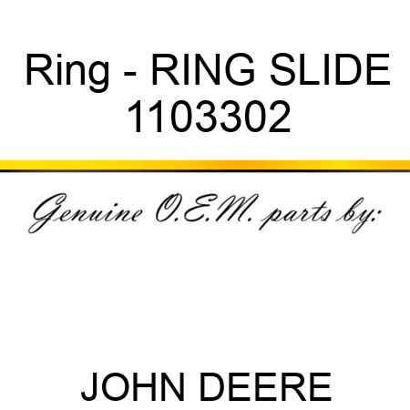 Ring - RING, SLIDE 1103302
