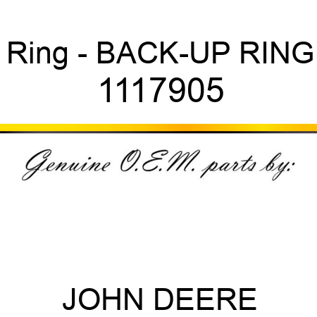 Ring - BACK-UP RING 1117905