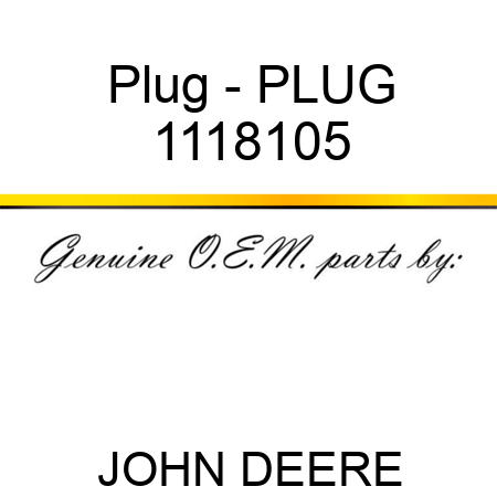 Plug - PLUG 1118105