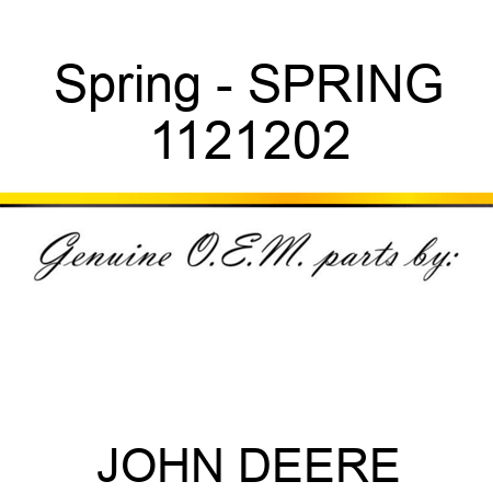 Spring - SPRING 1121202