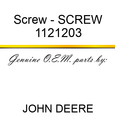 Screw - SCREW 1121203