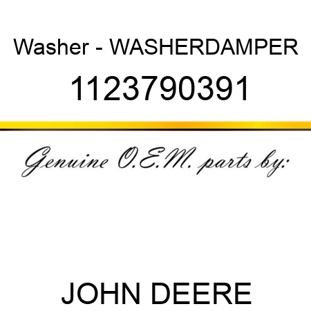 Washer - WASHER,DAMPER 1123790391